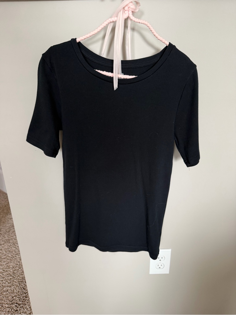 Classic Black Short-Sleeve Women’s Top